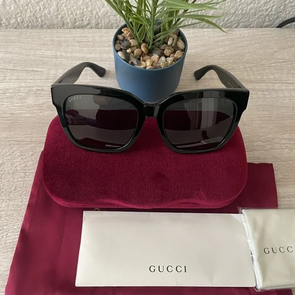 New , Gucci women's GG0034SAN 55mm sunglasses - Picture 8 of 15